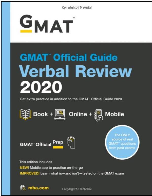 GMAT Official Guide 2020 Verbal