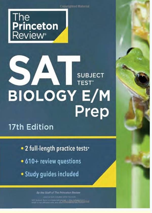 Princeton Review SAT Subject Test Biology E/M Prep, 17th Edition